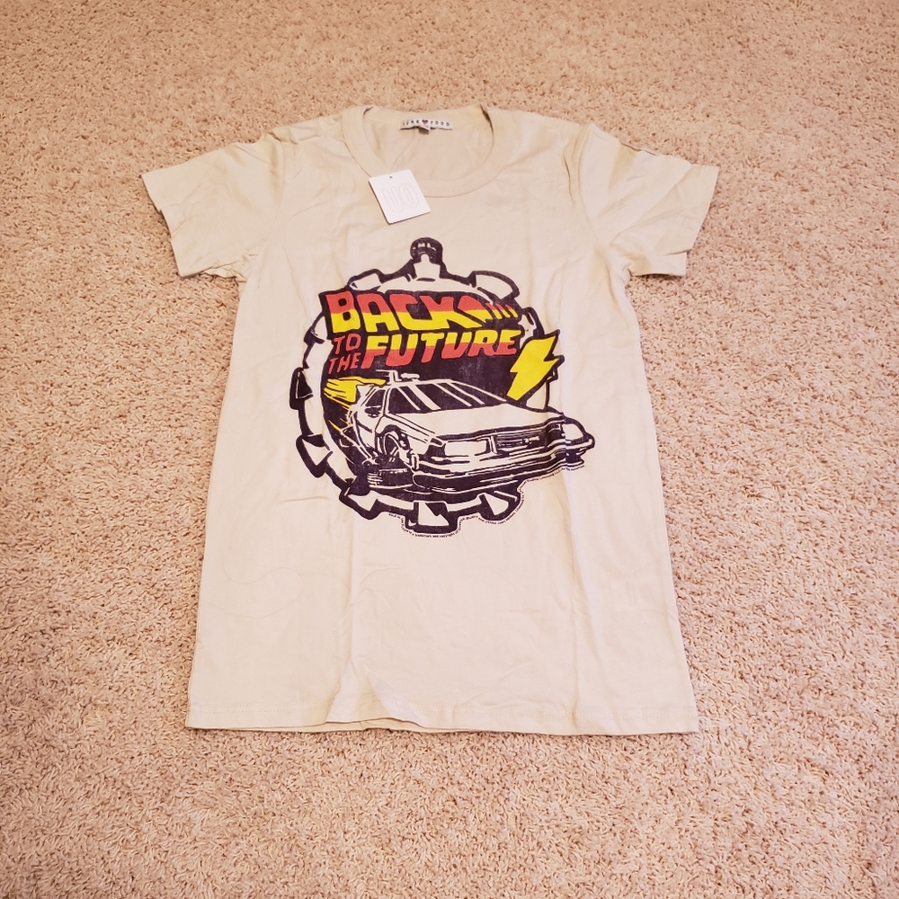 UO Junk Food "Back to the Future" DeLorean Tee NWT